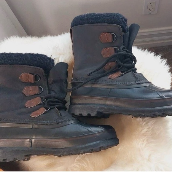 Vintage Sorel Men's Alpine Felt lined Wool Trim Winter Boots | Size 10 | Waterpr - Picture 3 of 7